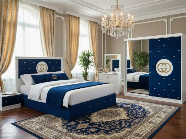 Dormitor Gulu Blue , 160 x 200